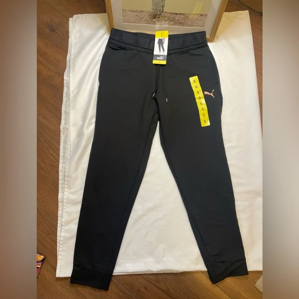 NWT Puma size small black track pants - Picture 1 of 5